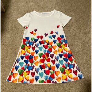 Sunshine Swing Size 5T Heart Patterned Dress